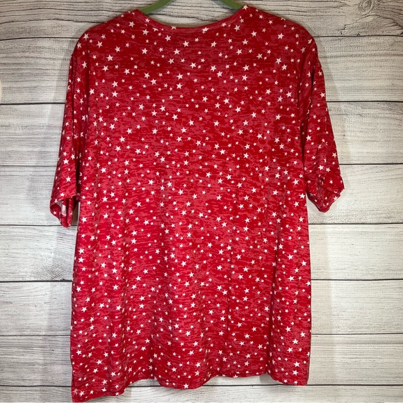 RED STARS TOP - Picture 2 of 6